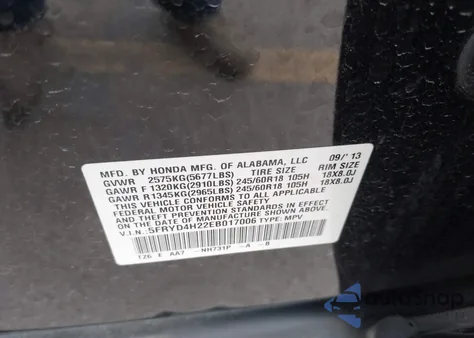 2014 Acura Mdx from USA, damaged, VIN 5FRYD4H22EB017006